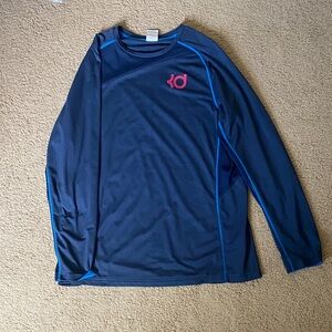 Kevin Durant - Nike Navy Long Sleeve with Pink KD Logo